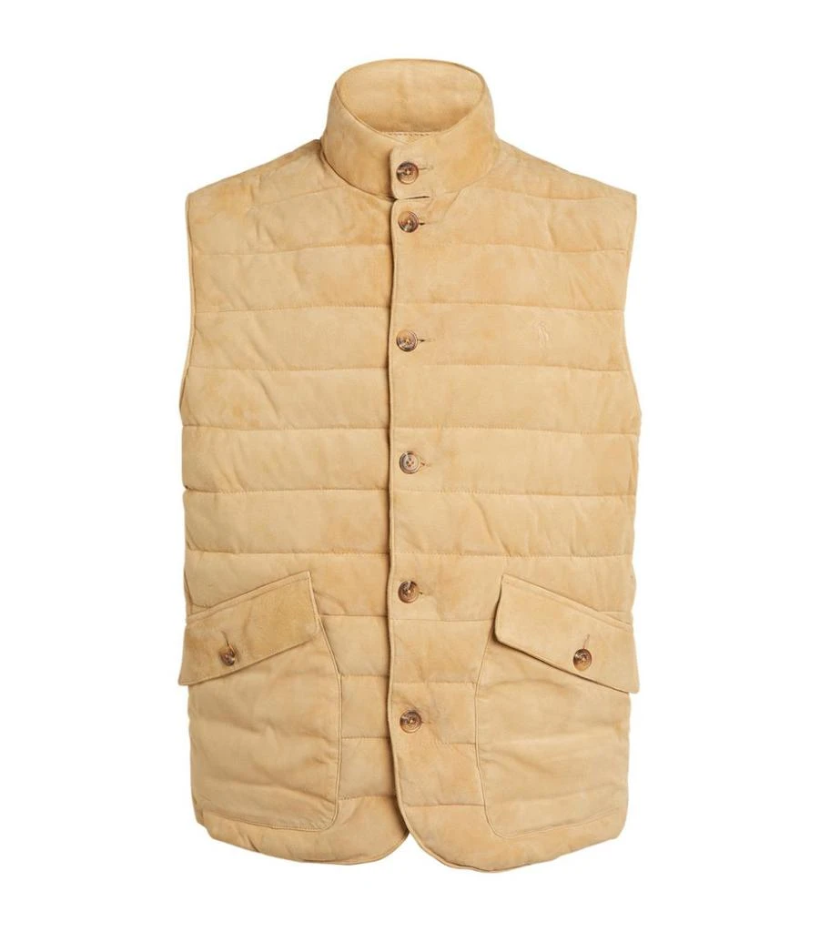 商品Ralph Lauren|Suede Padded Gilet,价格¥7141,第1张图片