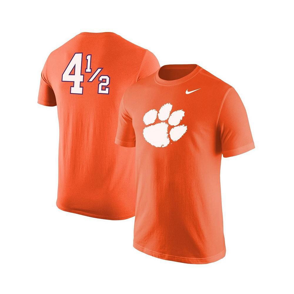 商品NIKE|Men's Orange Clemson Tigers Disney+ 4Â½ Player T-shirt,价格¥194,第5张图片详细描述