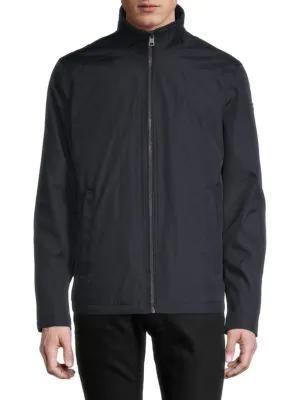 商品Calvin Klein|Full Zip Band Collar Jacket,价格¥440,第3张图片详细描述