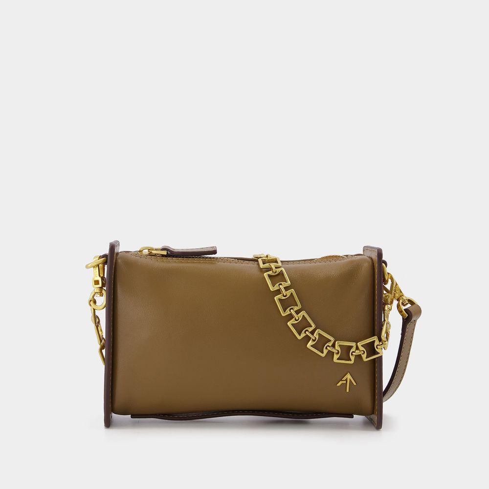 Mini Carmen Bag in Brown Leather商品第1张图片规格展示
