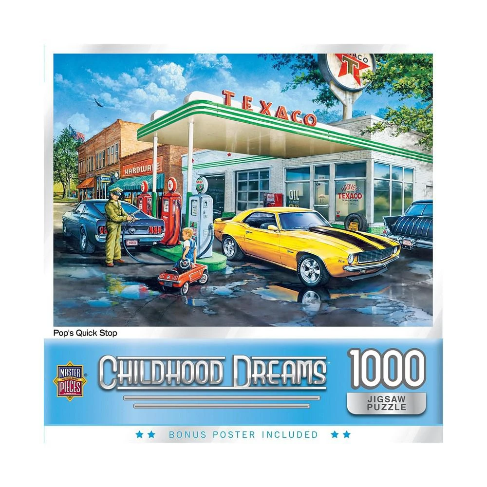 商品MasterPieces Puzzles|Childhood Dreams - Pop's Quick Stop 1000 Piece Puzzle,价格¥164,第2张图片详细描述