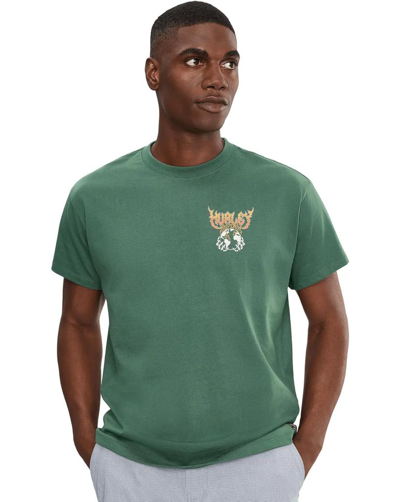 T-shirt Hurley Fire de manga curta para homem image 2
