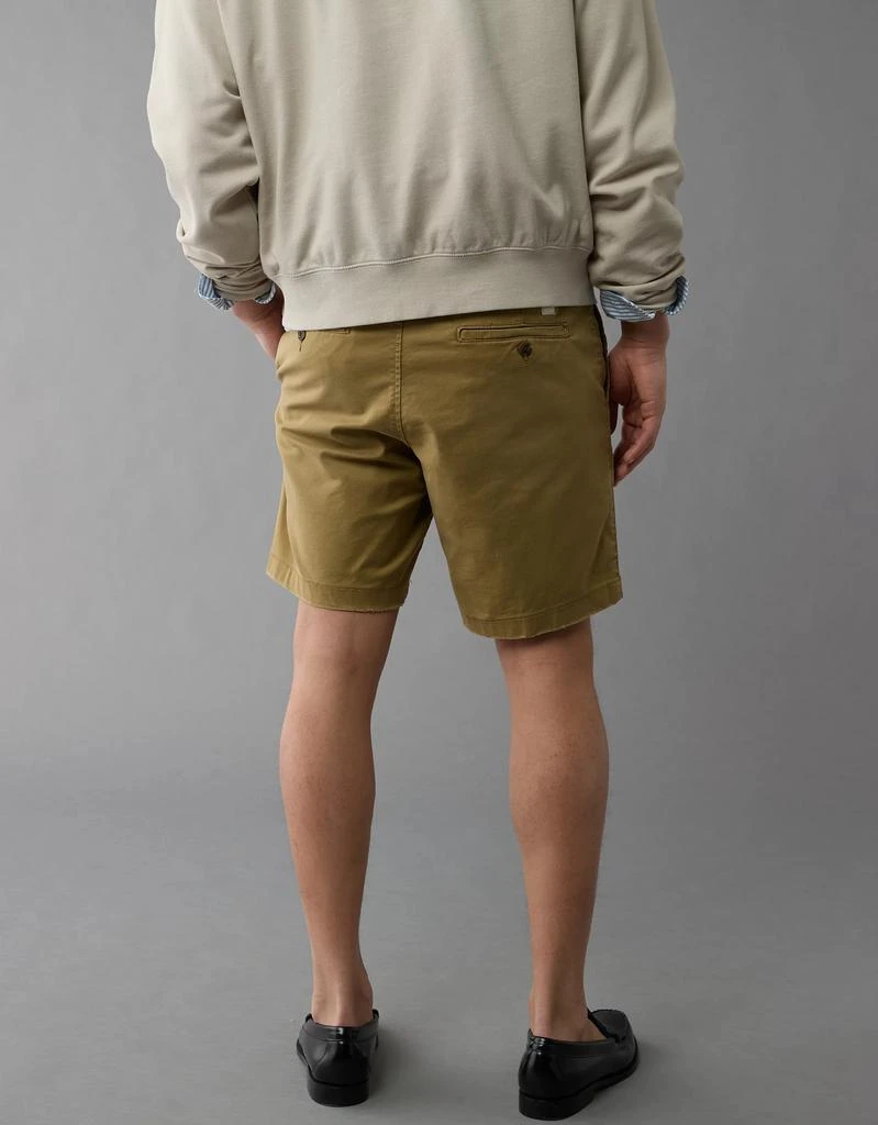 商品AE|AE Flex 9" Lived-In Khaki Short,价格¥206,第2张图片详细描述