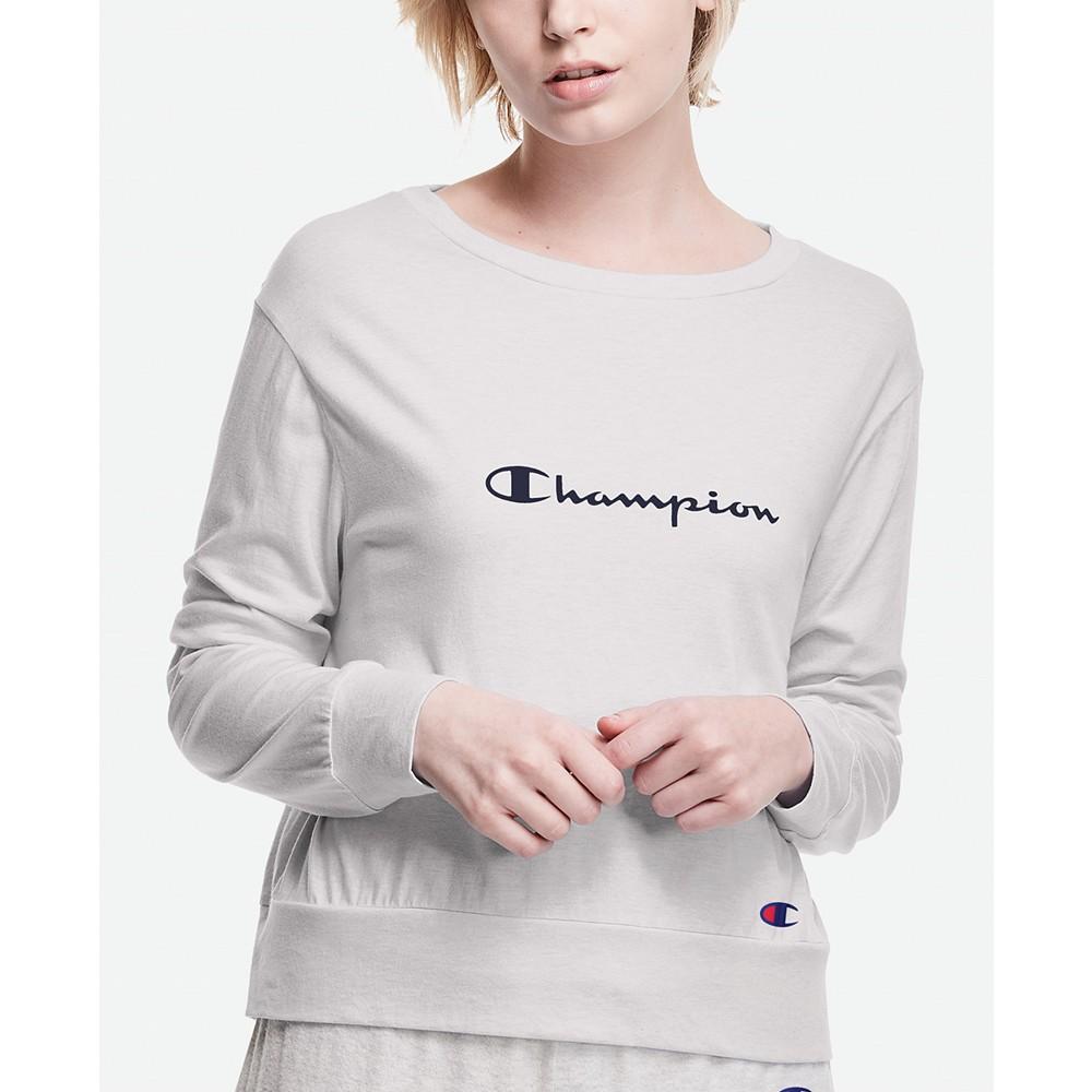 Long-Sleeve Lounge Sleep T-Shirt商品第1张图片规格展示