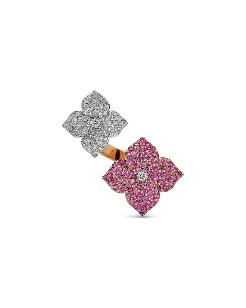 商品Piranesi|18K Rose Gold Double Fiore Ring with Pink Sapphires and Diamonds,价格¥53620,第1张图片