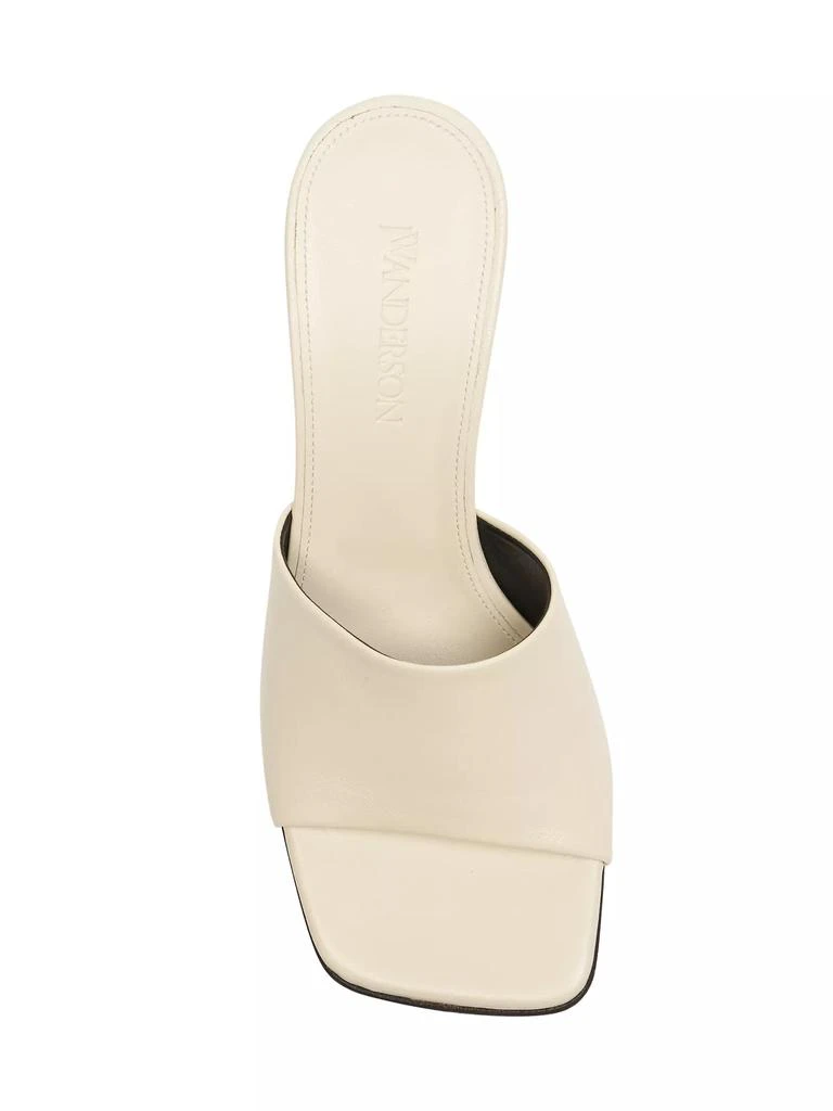 商品JW Anderson|Chain-Heel Leather Mules,价格¥2904,第5张图片详细描述