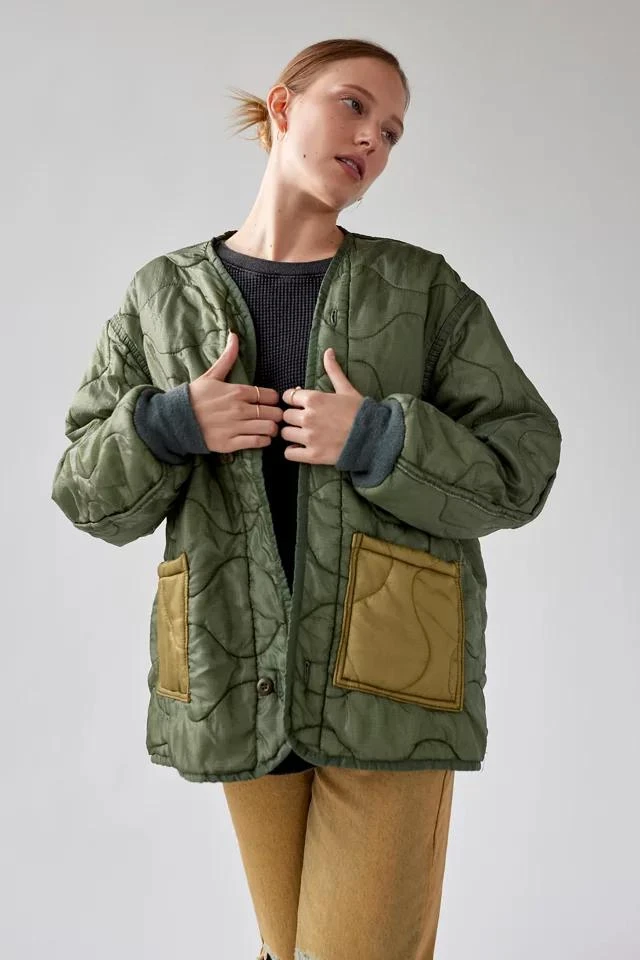 商品Urban Renewal|Urban Renewal Vintage Two Pocket Quilted Liner Jacket,价格¥450,第5张图片详细描述