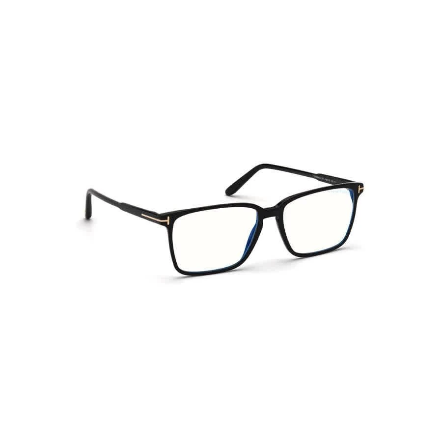 商品Tom Ford|Blue Light Block Rectangular Men's Eyeglasses FT5696-B 001 56,价格¥1124,第2张图片详细描述