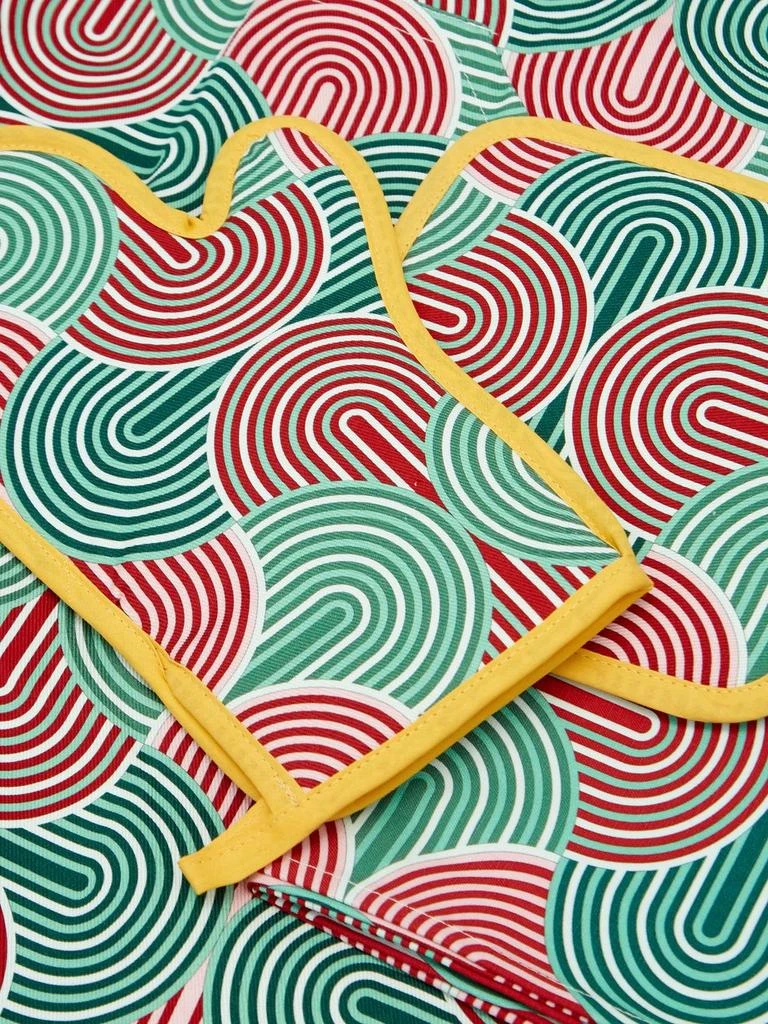 商品LA DOUBLE J|Slinky Verde-print apron, mitt and cloth set,价格¥796,第2张图片详细描述