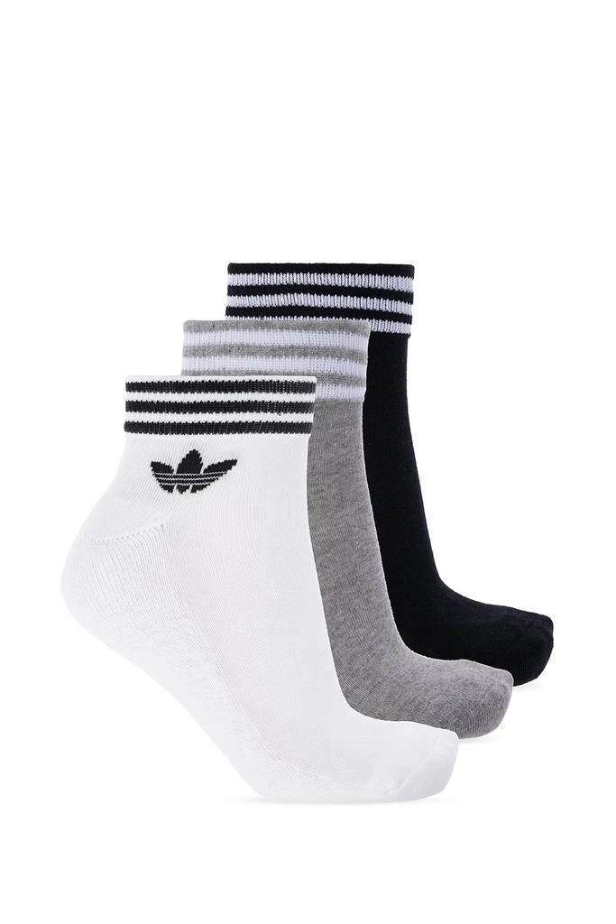 商品Adidas|Adidas Originals Logo Embroidered Pack Of Three Socks,价格¥41,第1张图片