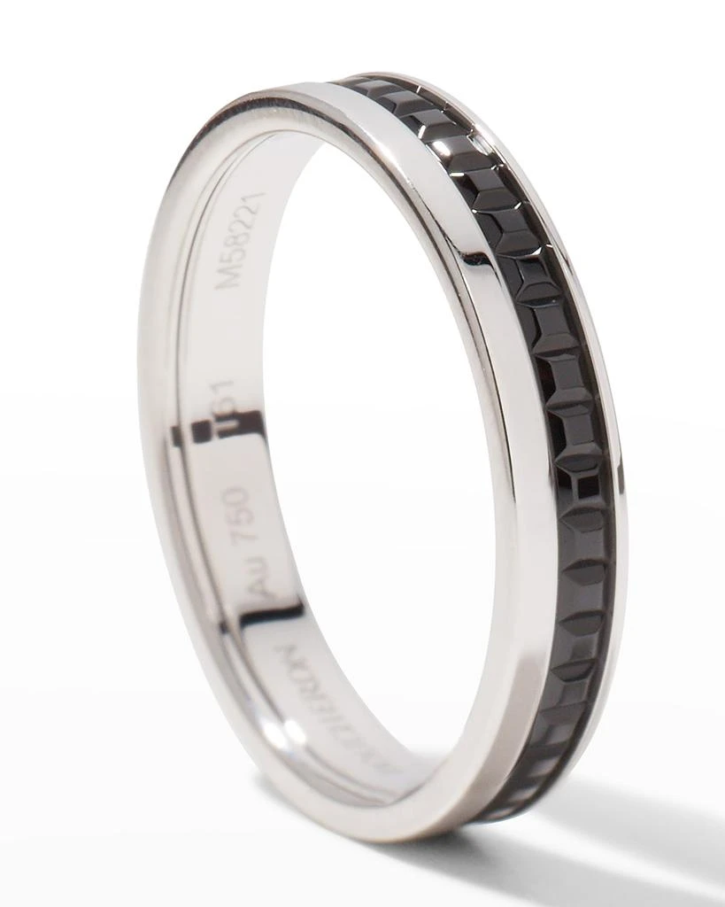 商品Boucheron|Black and White Gold Quatre Follies Band, EU 61 / US 9.5,价格¥17615,第3张图片详细描述