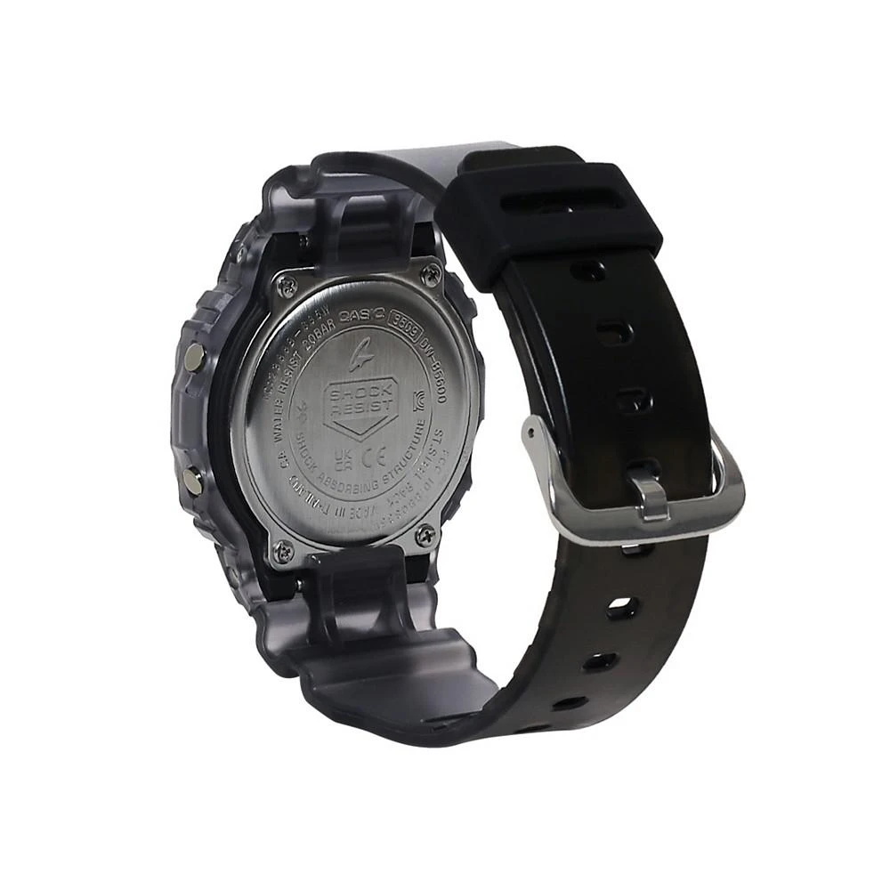 商品G-Shock|Men's Digital Quartz Black Skeleton Resin Bluetooth Watch, 42.8mm DWB5600G-1,价格¥1051,第3张图片详细描述