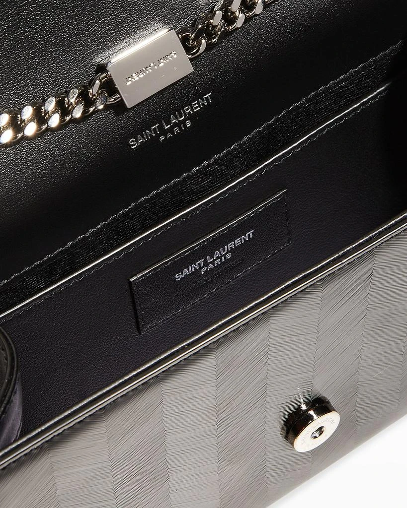 商品Yves Saint Laurent|Kate Small YSL Stripe Patent Crossbody Bag,价格¥16634,第3张图片详细描述