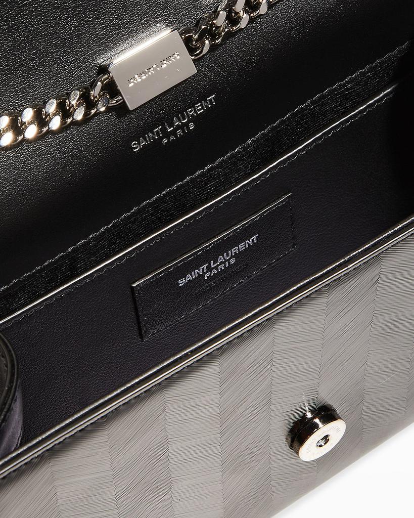 商品Yves Saint Laurent|Kate Small YSL Stripe Patent Crossbody Bag,价格¥16110,第5张图片详细描述