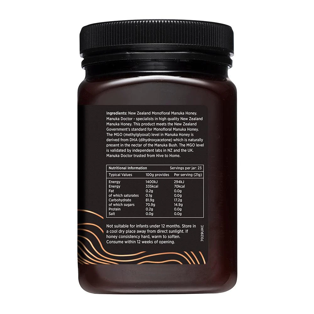 商品Manuka Doctor|640 MGO麦卢卡蜂蜜 500g 单花,价格¥1047,第3张图片详细描述