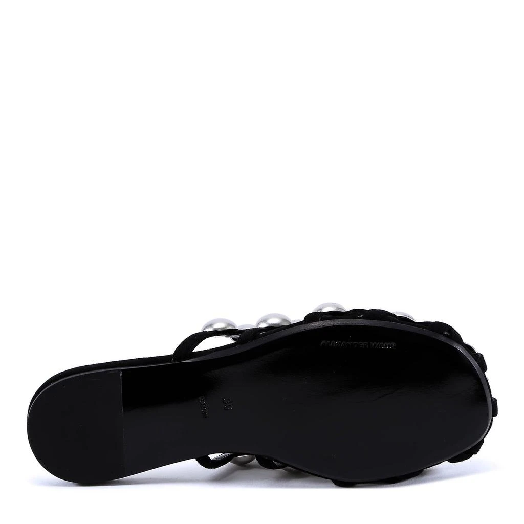 商品Alexander Wang|Alexander Wang Velvet Amelia Slippers,价格¥4404,第4张图片详细描述