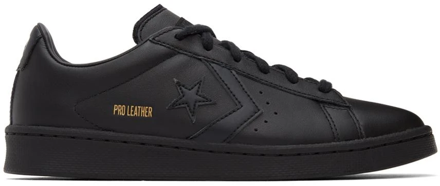 商品Converse|Black Pro Leather OX Sneakers,价格¥142,第1张图片