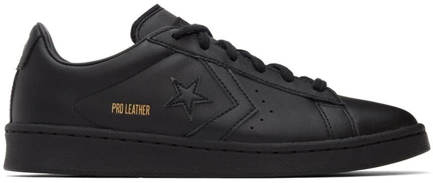 商品Converse|Black Pro Leather OX Sneakers,价格¥148,第1张图片