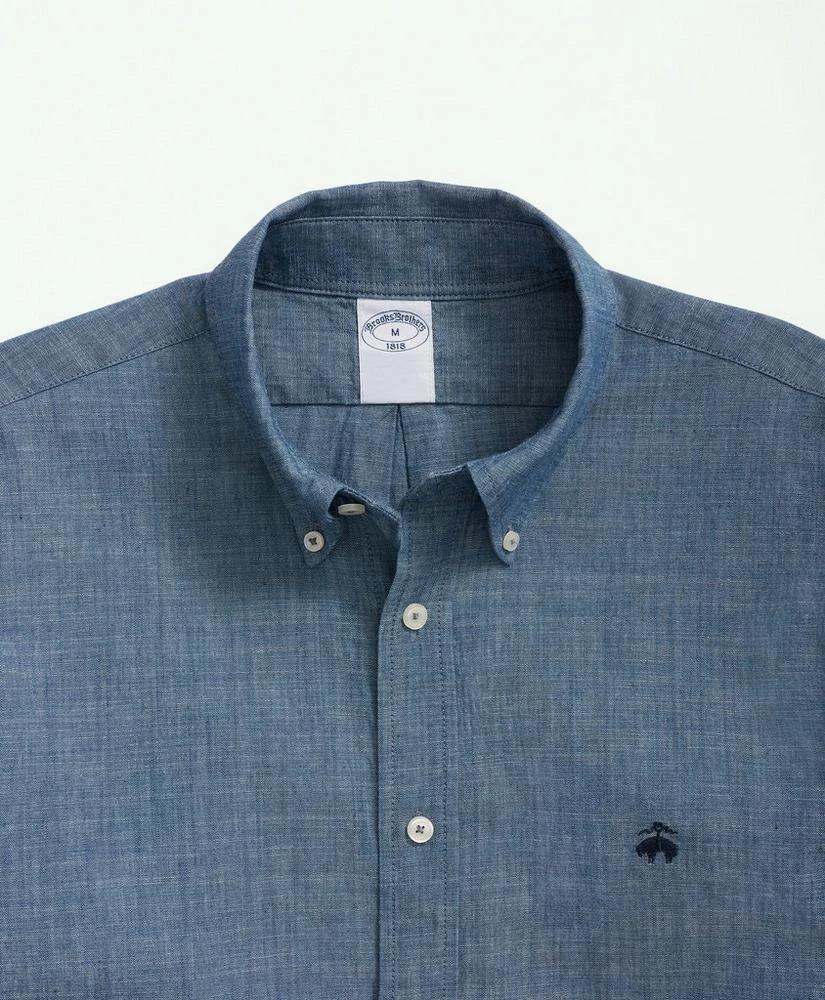 商品Brooks Brothers|Cotton Chambray Sport Shirt,价格¥705,第2张图片详细描述