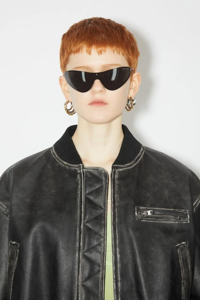 商品Acne Studios|ACNE STUDIOS WOMEN LEATHER BOMBER JACKET,价格¥15074,第4张图片详细描述