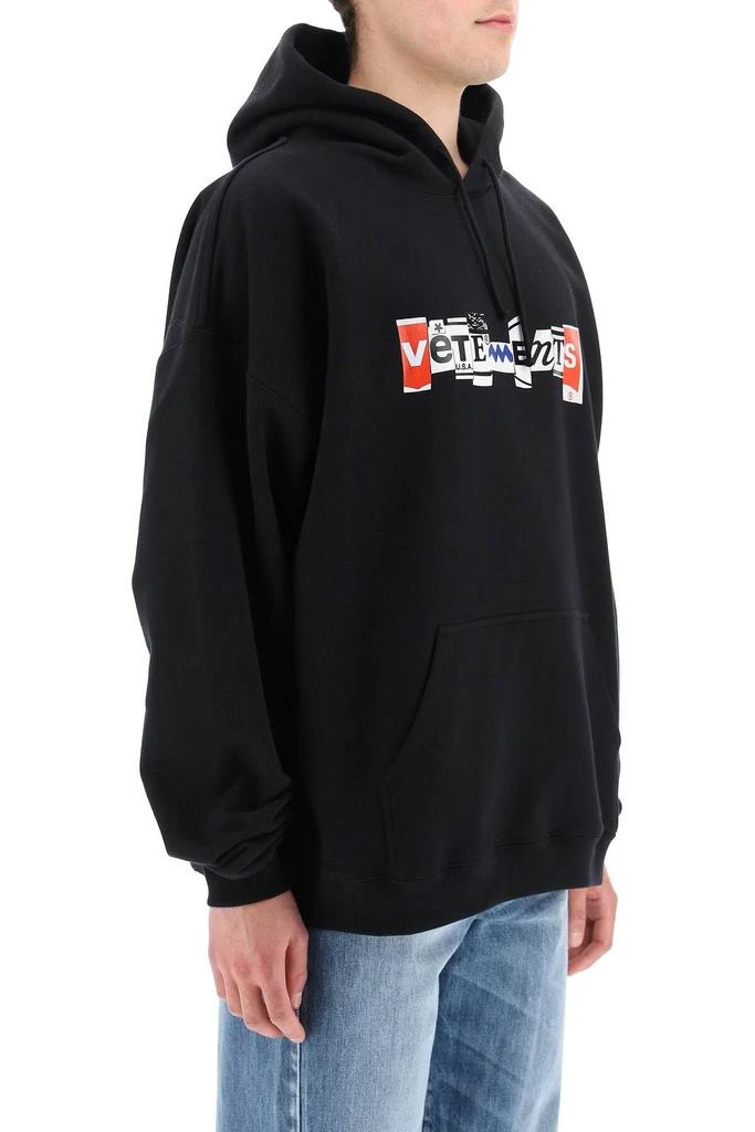 商品Vetements|MIXED LOGO PRINT HOODIE,价格¥4051,第3张图片详细描述