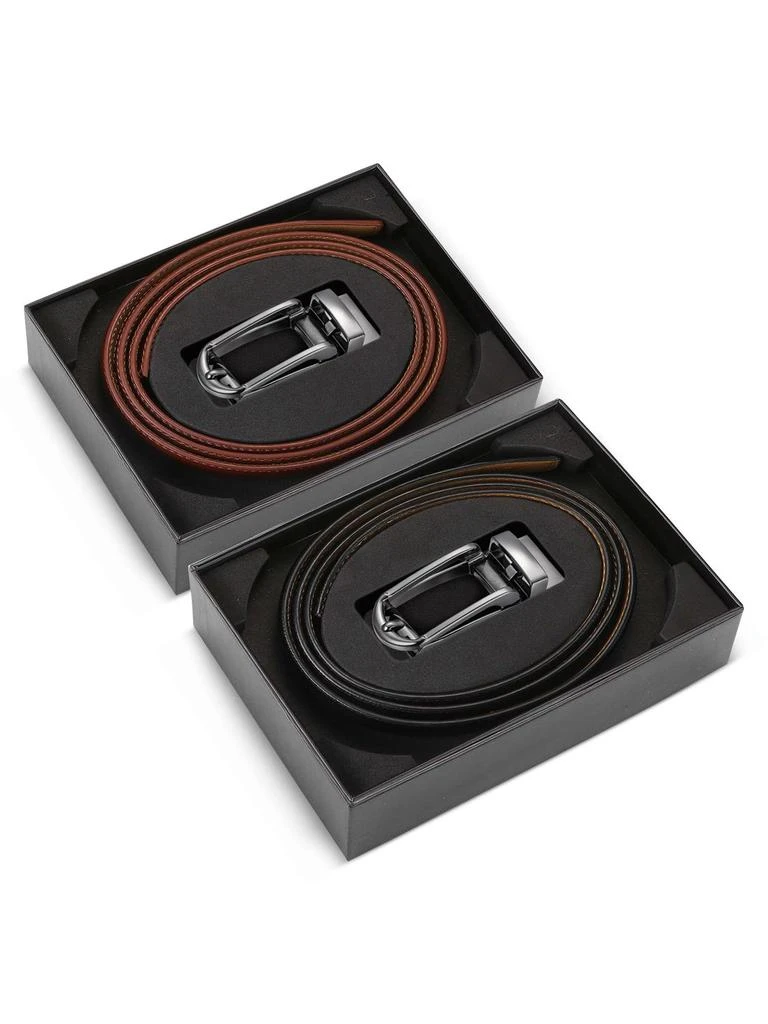 商品Mio Marino|Classic Buckle Leather Linxx Ratchet Belt,价格¥378,第4张图片详细描述