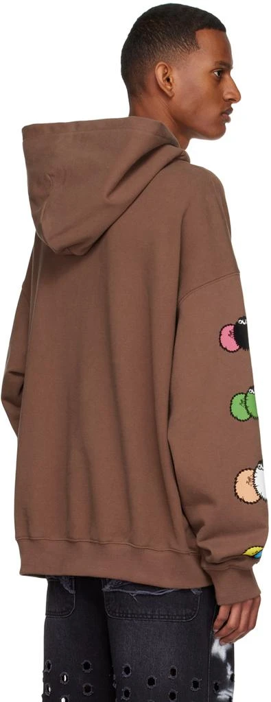 商品We11done|Brown Cotton Hoodie,价格¥1372,第3张图片详细描述