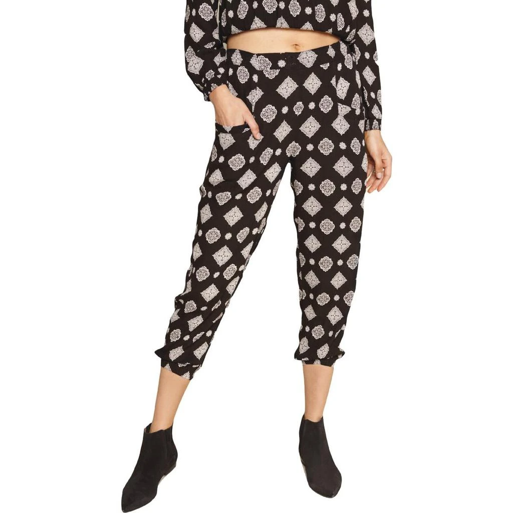 商品AMUSE SOCIETY|Amuse Society Womens Berlin Printed Viscose Cropped Pants,价格¥31,第1张图片