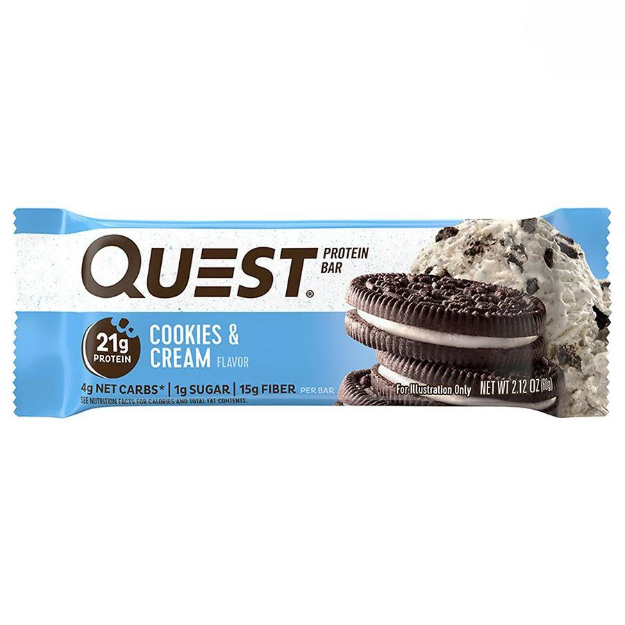 商品QuestBar|Protein Bar Cookies & Cream,价格¥29,第1张图片