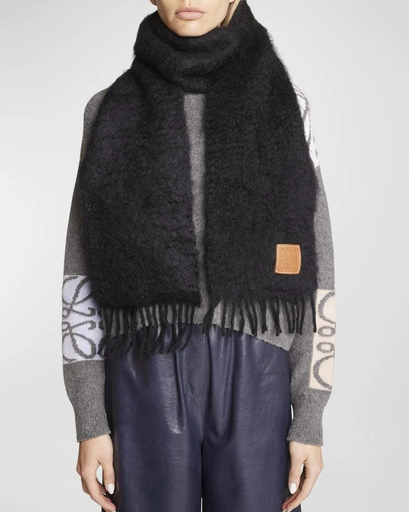 商品Loewe|Anagram Mohair Fringe Scarf,价格¥3503,第3张图片详细描述