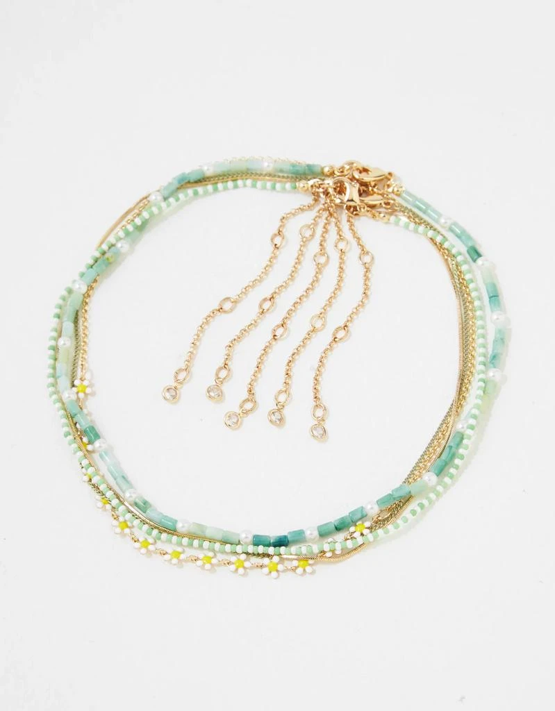 商品AE|AEO Jade + Daisy Choker 5-Pack,价格¥188,第1张图片