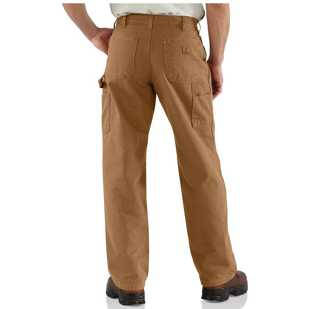 商品Carhartt|Carhartt Men's Washed Duck Work Dungaree Flannel Lined Pant,价格¥450,第4张图片详细描述