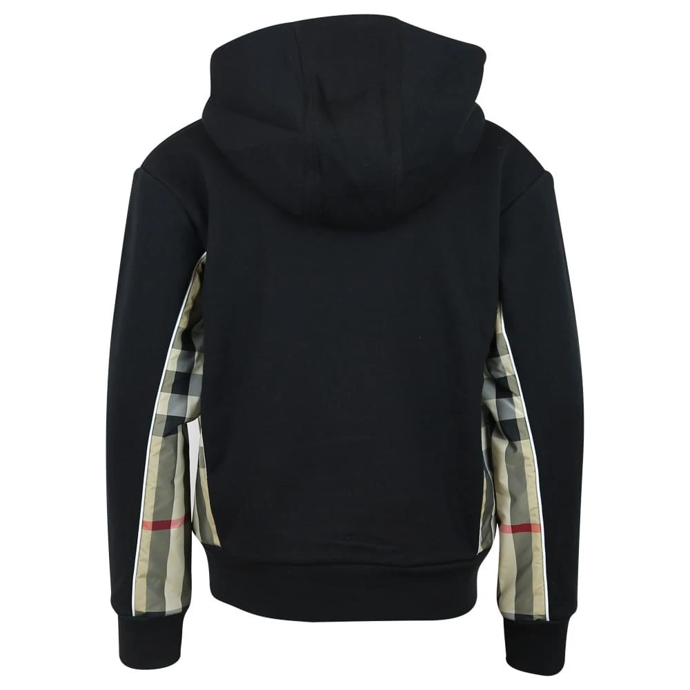 商品Burberry|Black Graham Zip Up Hoodie,价格¥1280,第3张图片详细描述