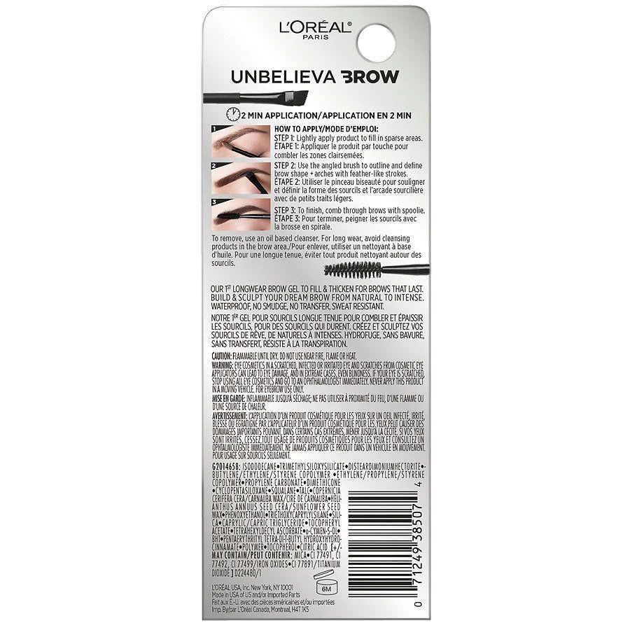 商品L'Oreal Paris|Longwear Waterproof Brow Gel,价格¥166,第3张图片详细描述