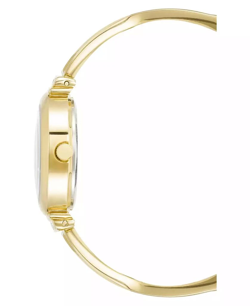 商品Anne Klein|Women's Gold-Tone and Silver-Tone Alloy Bangle with Crystal Accents Fashion Watch 33mm Set 3 Pieces,价格¥1136,第2张图片详细描述