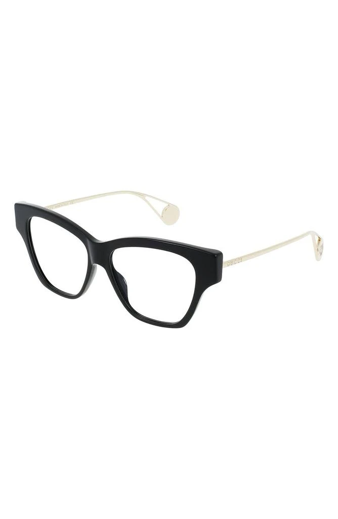 商品Gucci|52mm Cat Eye Optical Frames,价格¥2214,第2张图片详细描述