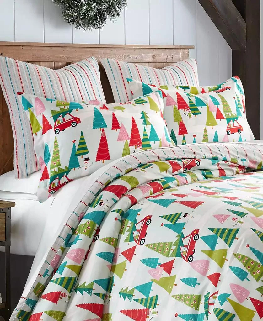 Merry Bright Holly Jolly Reversible 3-Pc. Comforter Set 商品