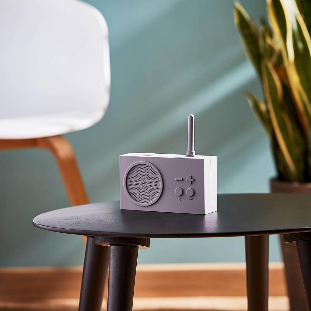 Lexon TYKHO 3 FM Radio and Bluetooth Speaker - Ultimate Grey商品第4张图片规格展示