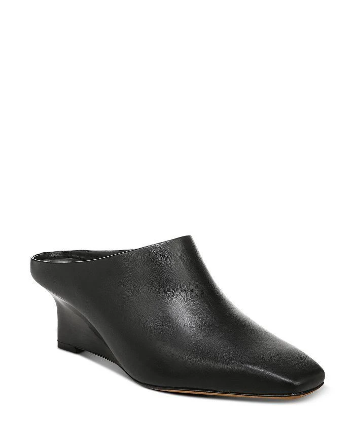 商品Vince|Women's Benita Square Toe Wedge Heel Mules,价格¥781,第4张图片详细描述