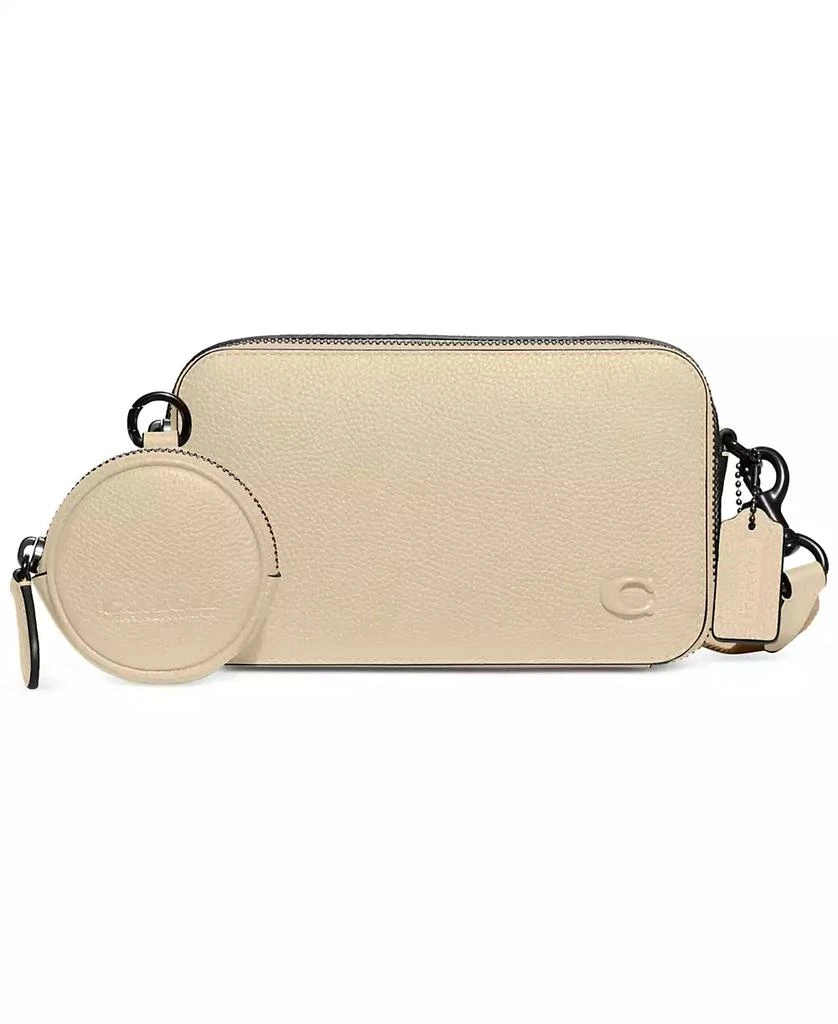 商品Coach|Leather Charter Slim Crossbody with Adjustable Web Strap,价格¥1695,第1张图片