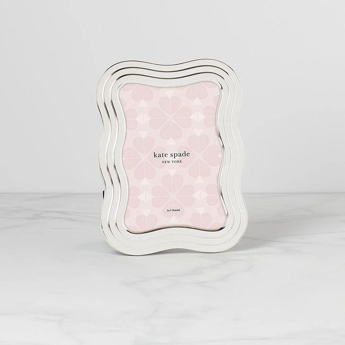 商品Kate Spade|South Street Silver Wavy Frame 5" x 7",价格¥489,第3张图片详细描述