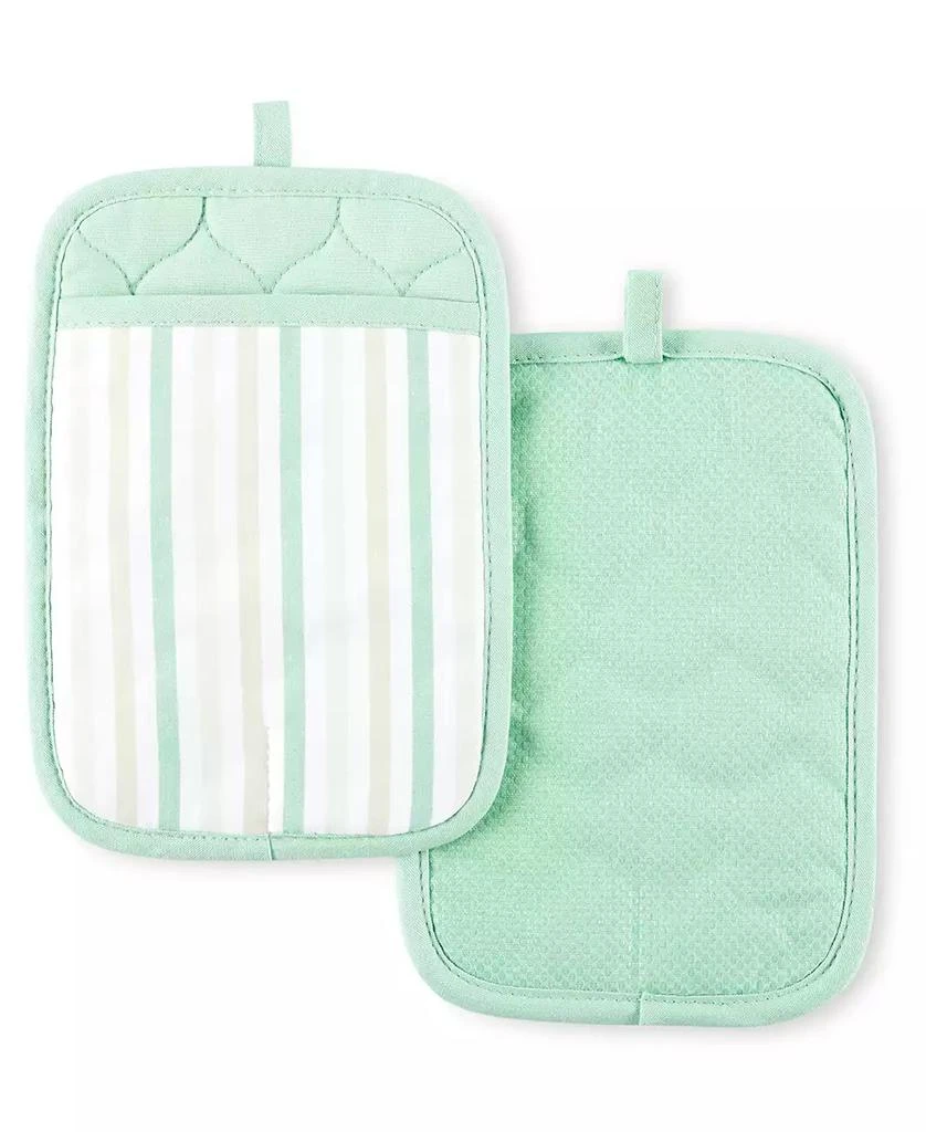 商品Martha Stewart|Daisy Stripe Pot Holder 7" x 10" 2 Pk,价格¥244,第1张图片