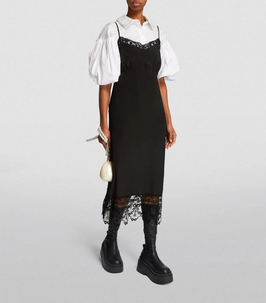 商品Simone Rocha|Lace-Trim Midi Dress,价格¥3929,第2张图片详细描述