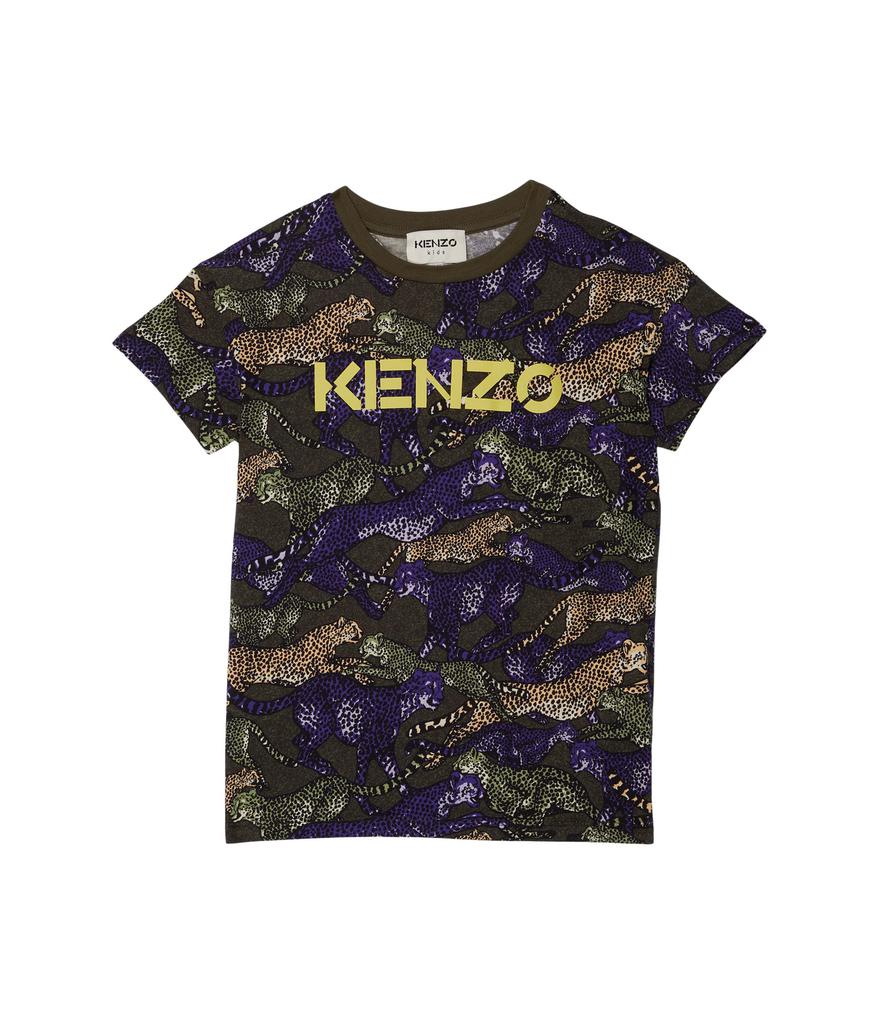 Cheetah Print Short Sleeve T-Shirt (Toddler/Little Kids)商品第1张图片规格展示
