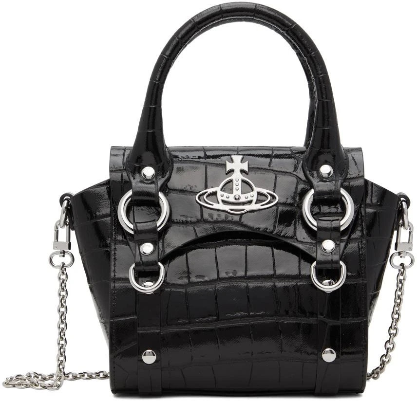 商品Vivienne Westwood|Black Mini Betty Top Handle Bag,价格¥3436,第1张图片