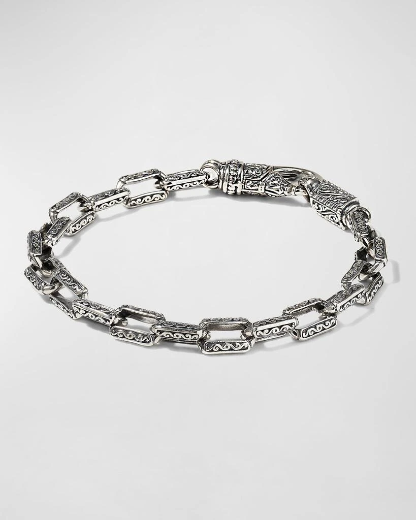 商品Konstantino|Men's Etched Rectangular Link Bracelet,价格¥2719,第3张图片详细描述