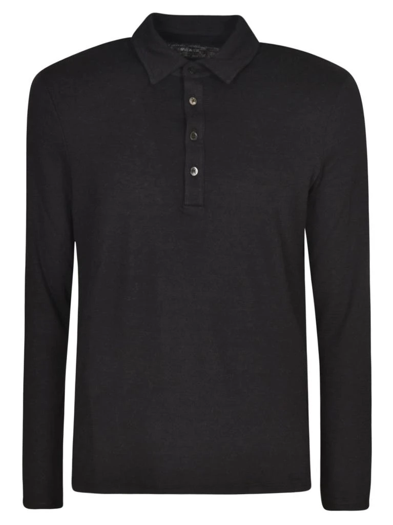 商品MAJESTIC FILATURES|Majestic Filatures Mens Black Cotton Polo Shirt,价格¥2098,第1张图片