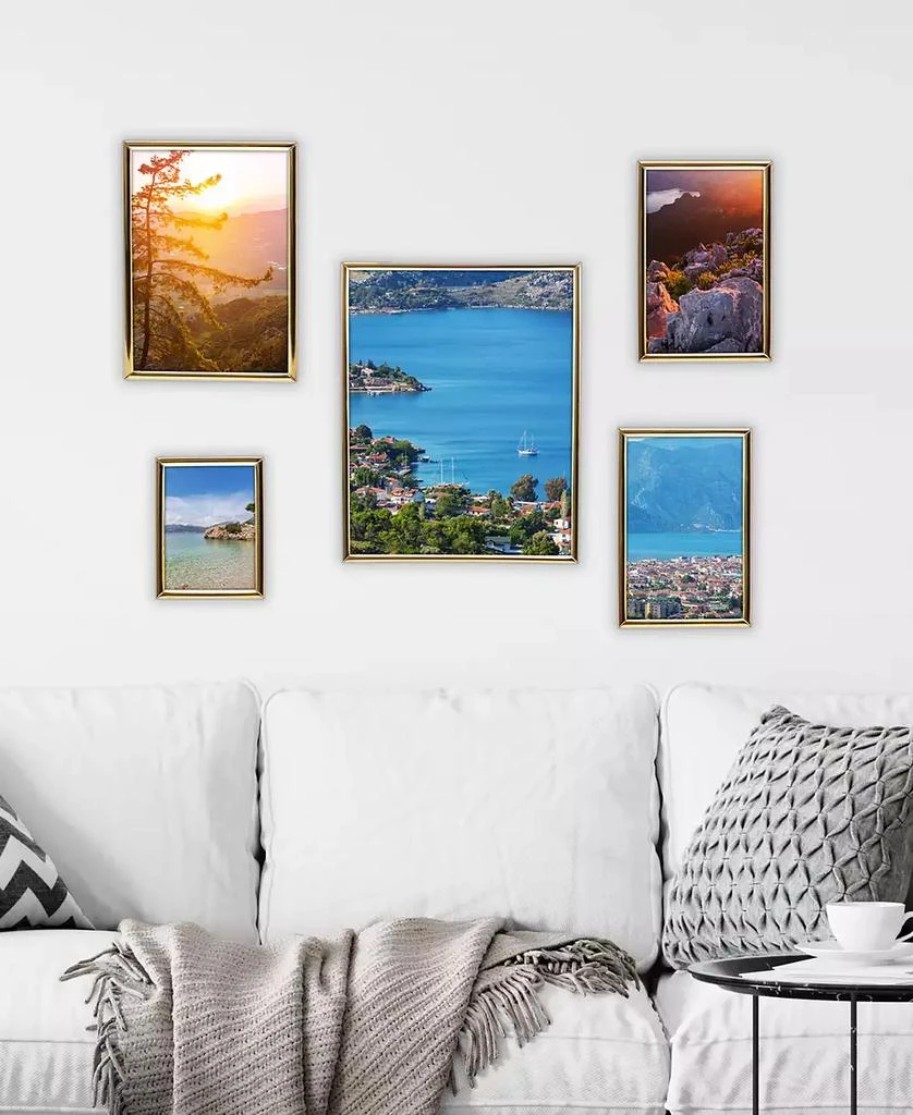 商品Philip Whitney|5 Piece Gold Plated Photo Frame Set,价格¥371,第4张图片详细描述
