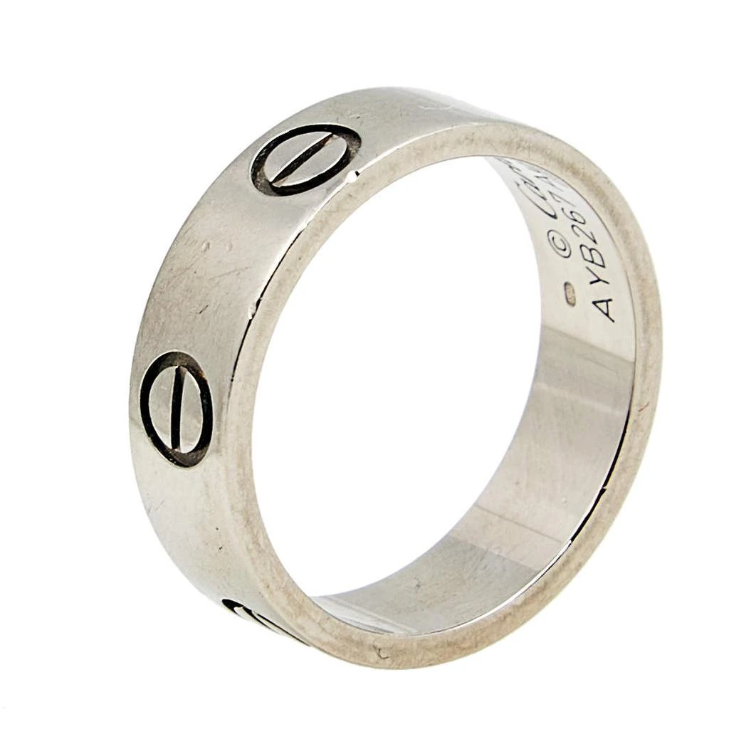 商品[二手商品] Cartier|Cartier Love 18K White Gold Band Ring Size 53,价格¥5120,第1张图片
