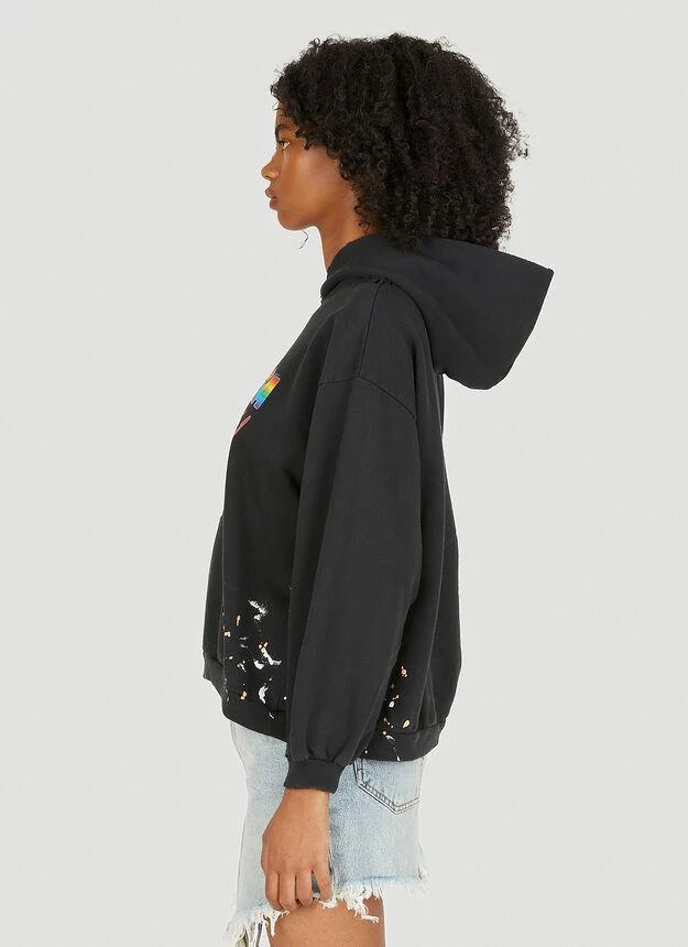 商品Balenciaga|Logo Print Small Fit Hooded Sweatshirt in Black,价格¥3328,第3张图片详细描述